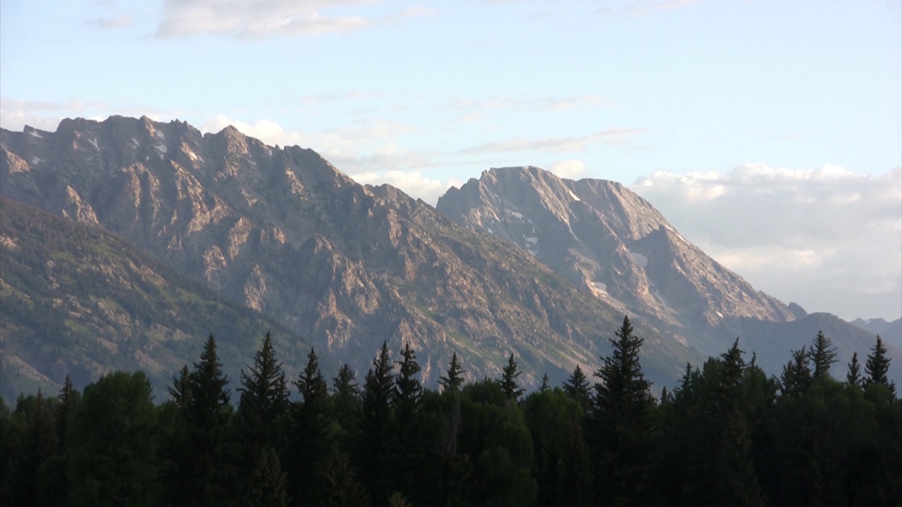 大提顿山景观视频素材