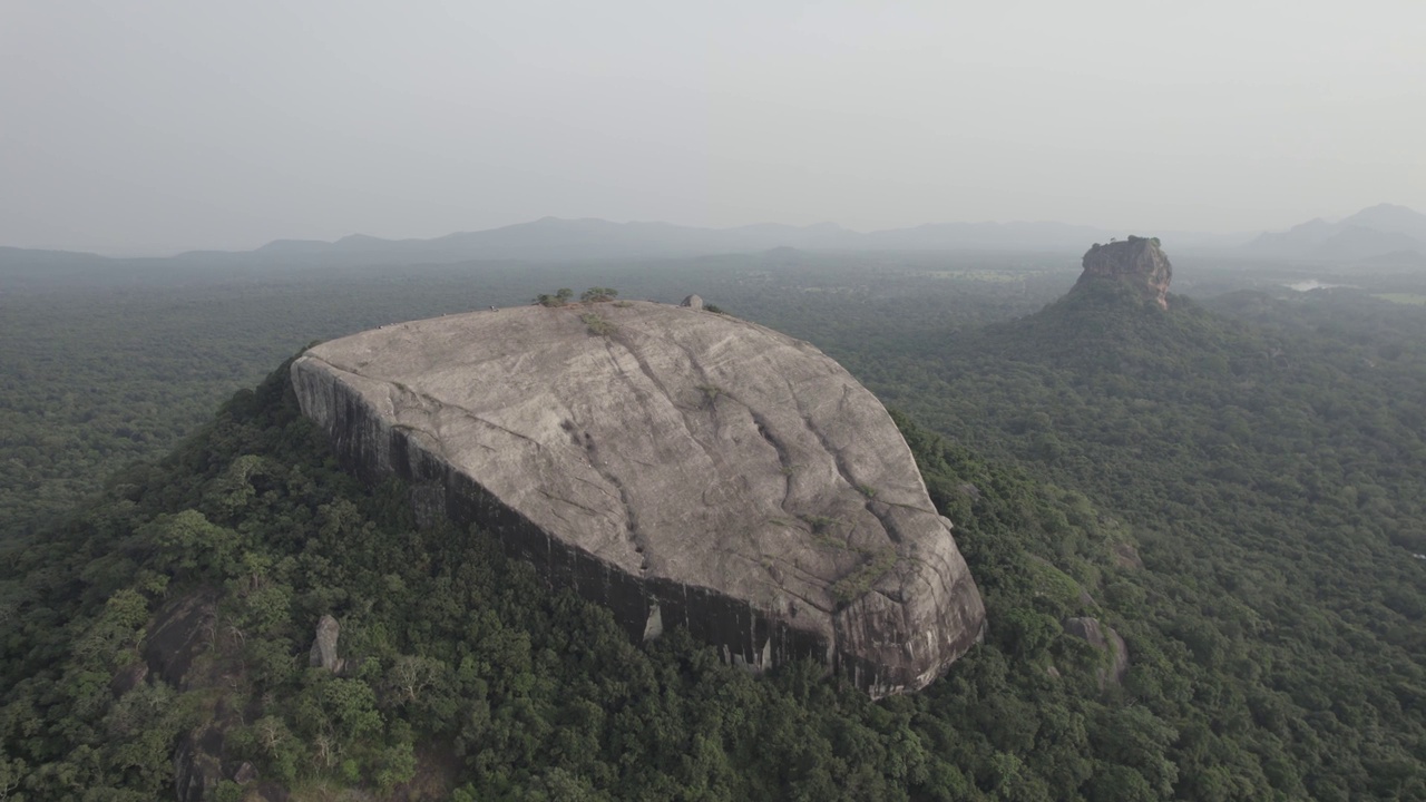 斯里兰卡Sigiriya Aerials狮头视频素材