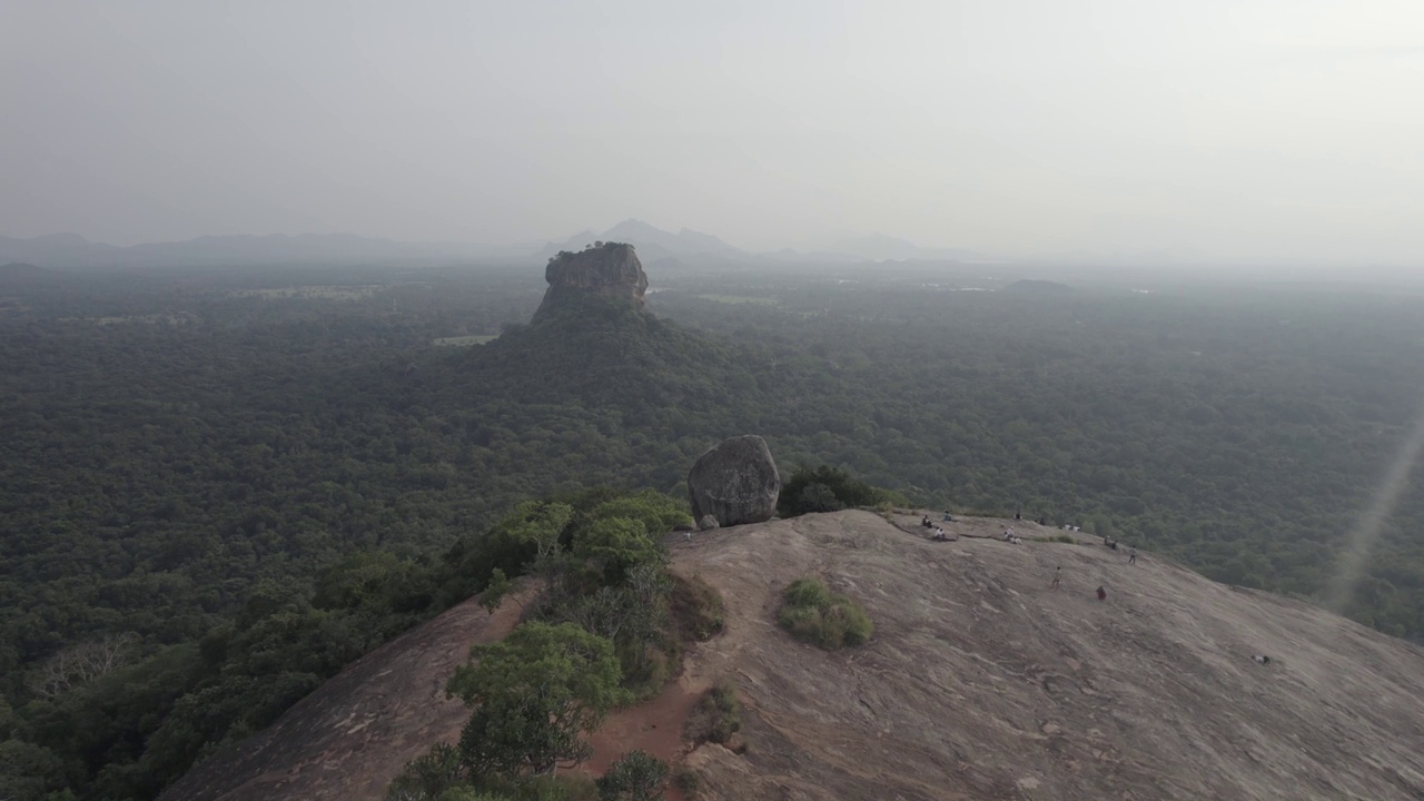 斯里兰卡Sigiriya Aerials狮头视频素材