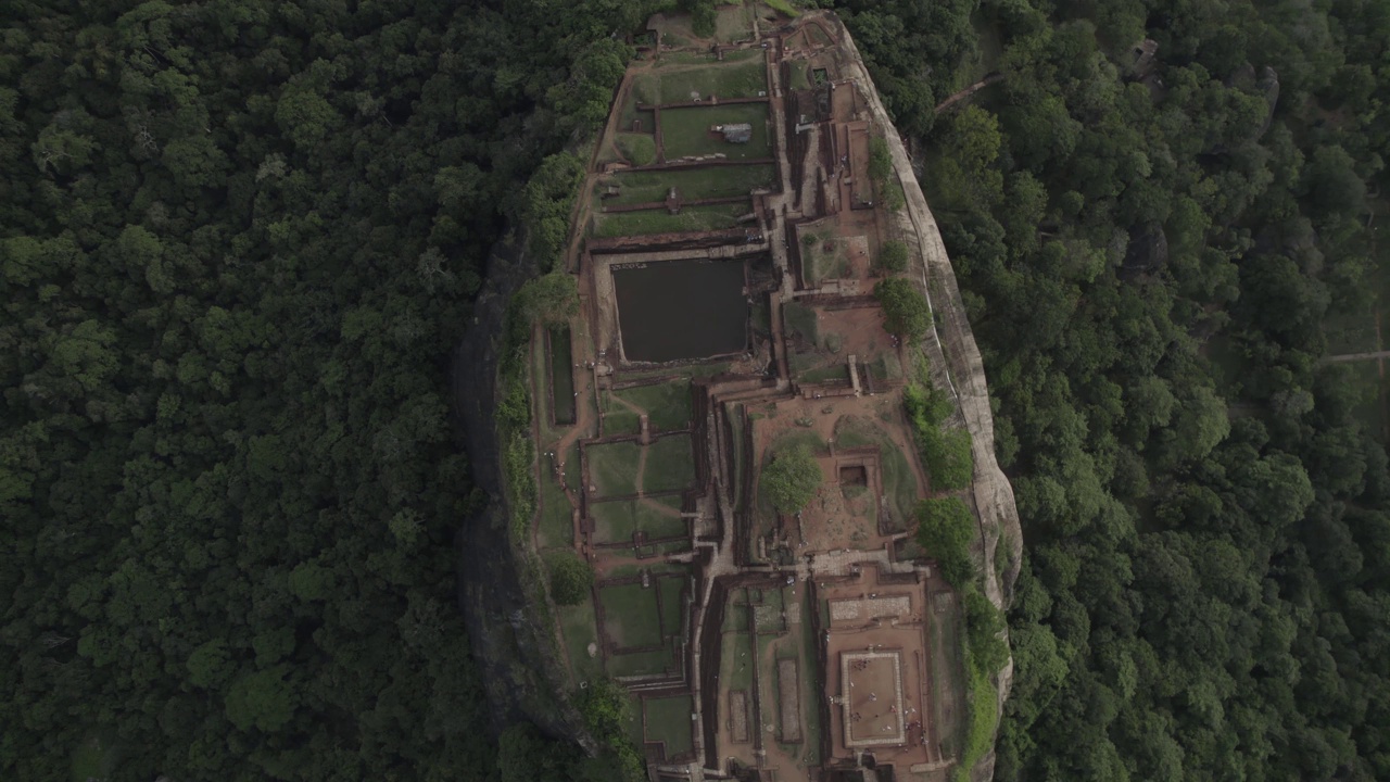 斯里兰卡Sigiriya Aerials狮头视频素材