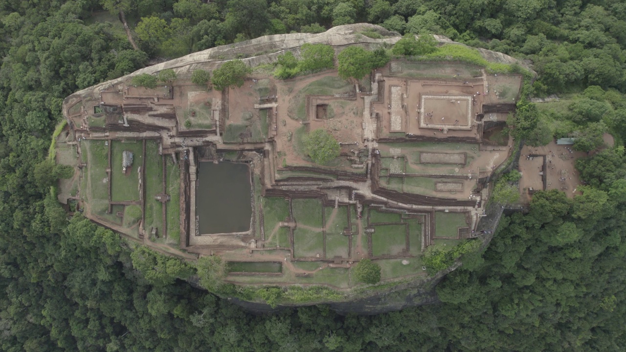 斯里兰卡Sigiriya Aerials狮头视频素材