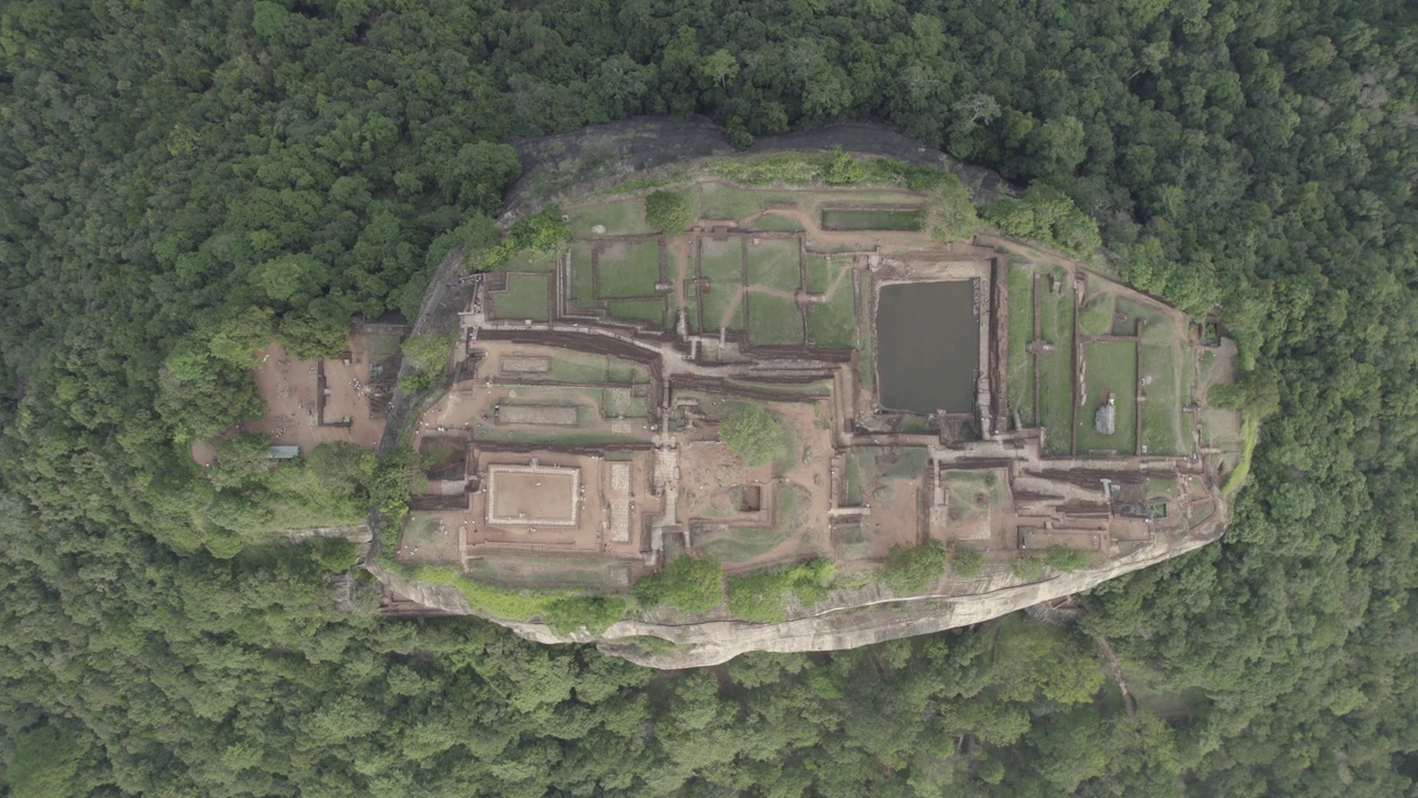 斯里兰卡Sigiriya Aerials狮头视频素材