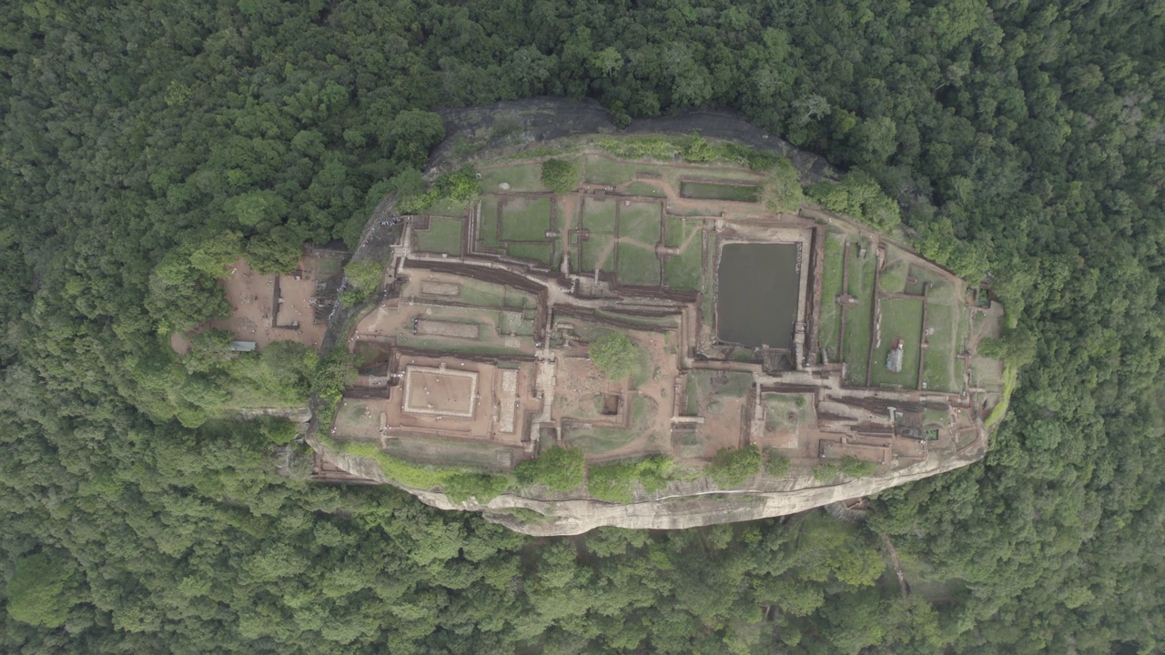 斯里兰卡Sigiriya Aerials狮头视频素材