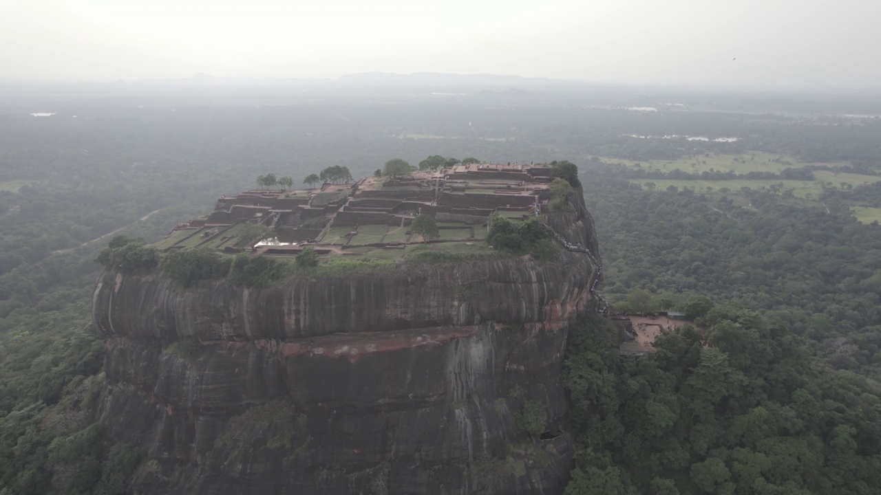 斯里兰卡Sigiriya Aerials狮头视频素材