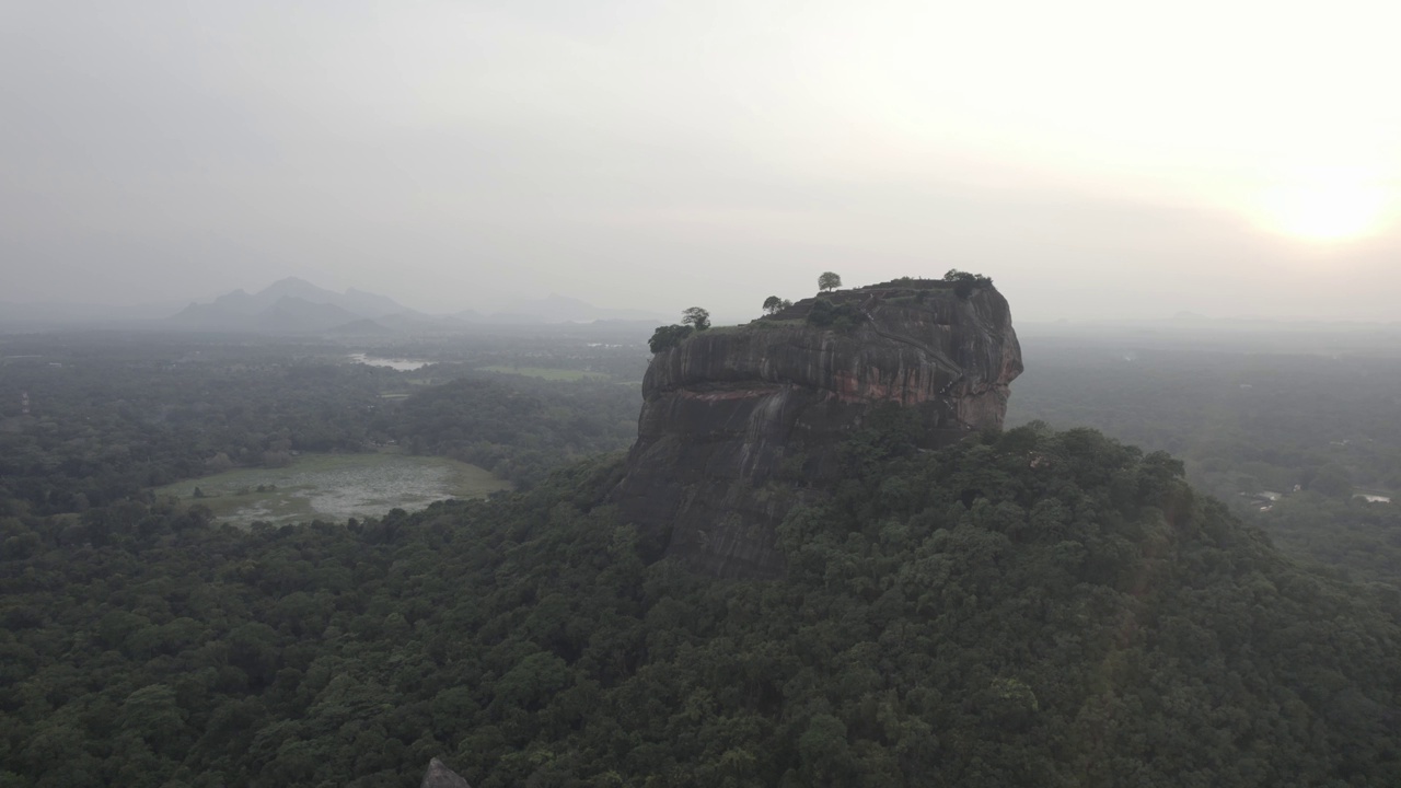 斯里兰卡Sigiriya Aerials狮头视频素材