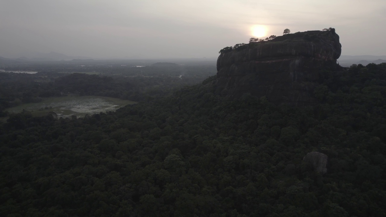 斯里兰卡Sigiriya Aerials狮头视频素材