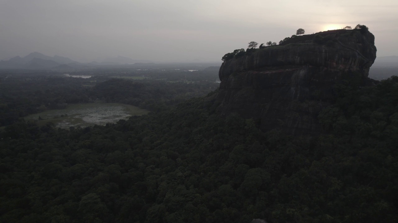 斯里兰卡Sigiriya Aerials狮头视频素材