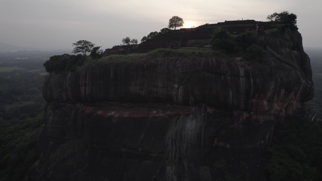 斯里兰卡Sigiriya Aerials狮头视频素材