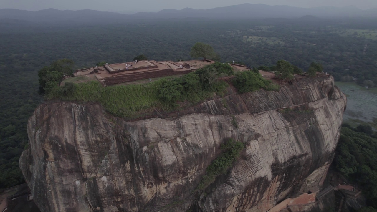 斯里兰卡Sigiriya Aerials狮头视频素材