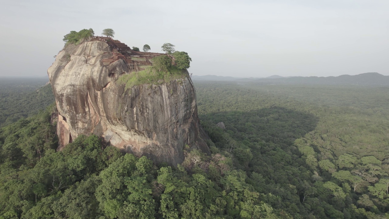 斯里兰卡Sigiriya Aerials狮头视频素材