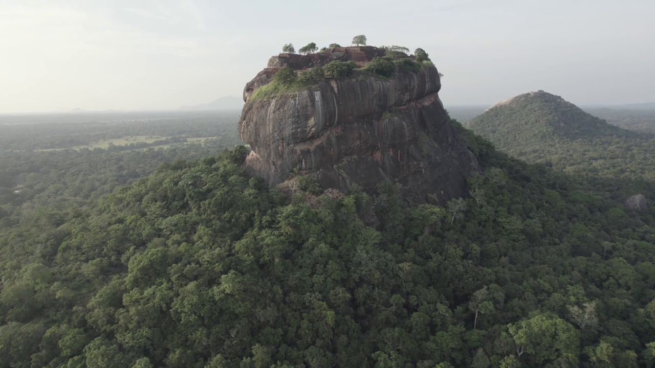 斯里兰卡Sigiriya Aerials狮头视频素材