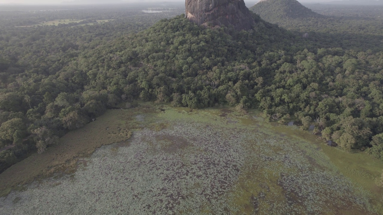 斯里兰卡Sigiriya Aerials狮头视频素材