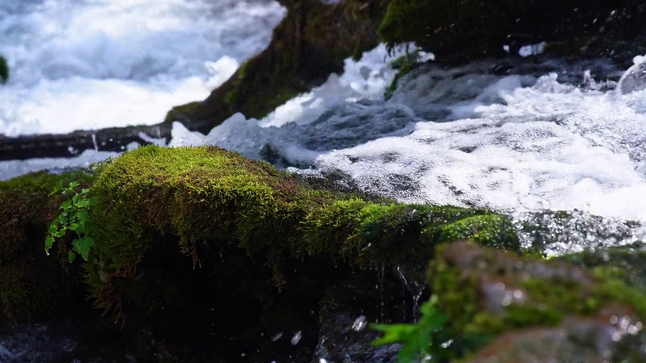 小溪流水视频素材