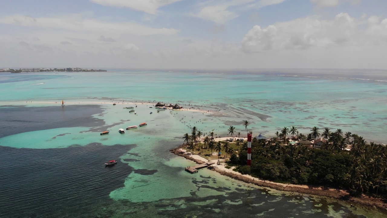 玫瑰岛。水族馆。圣安德烈斯岛。哥伦比亚。视频下载