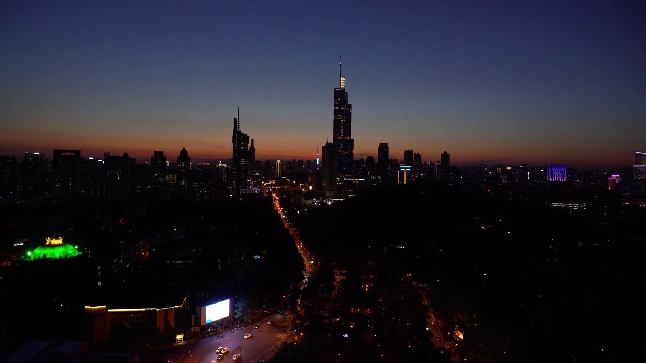 夜晚的城市视频素材