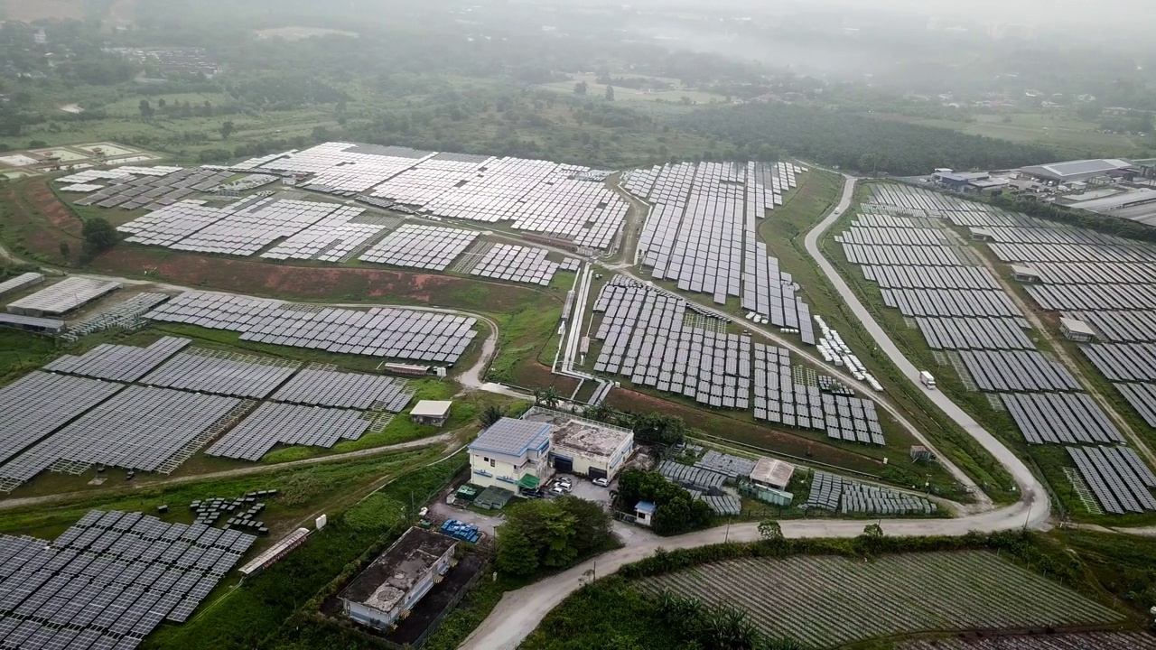 太阳能发电厂视频素材