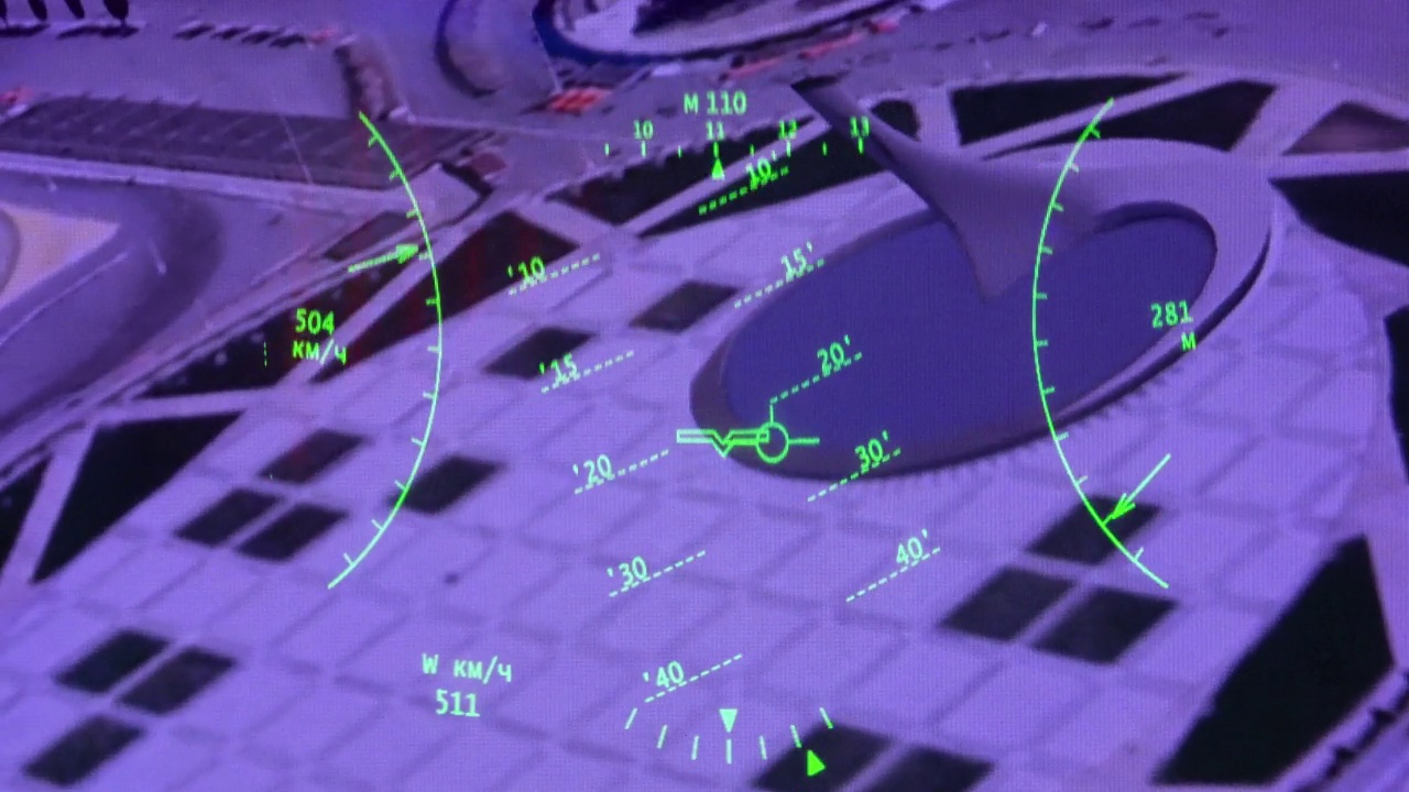 战斗机模拟器在工作视频素材