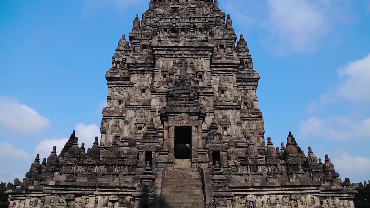 印度尼西亚爪哇岛日惹的Prambanan寺庙，Prambanan寺庙视频素材