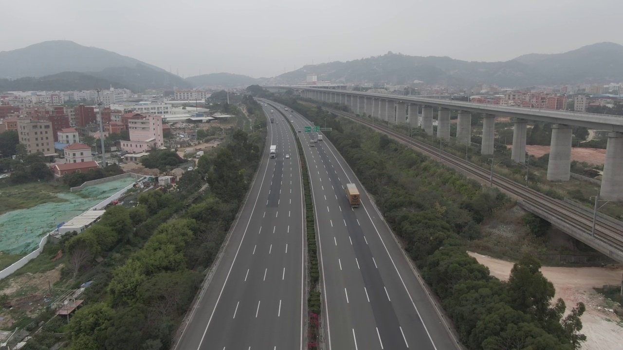 坏天气,公路视频素材