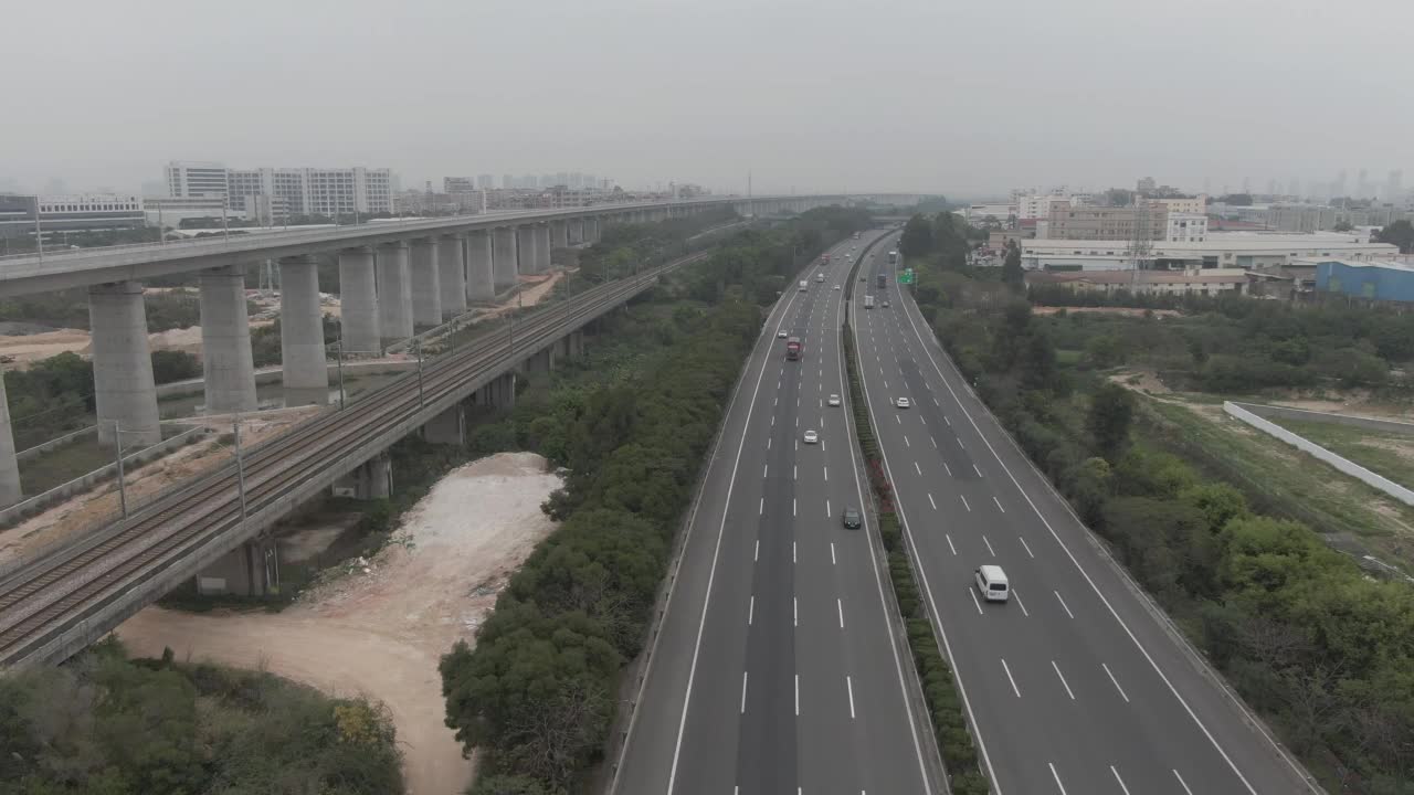 坏天气,公路视频素材