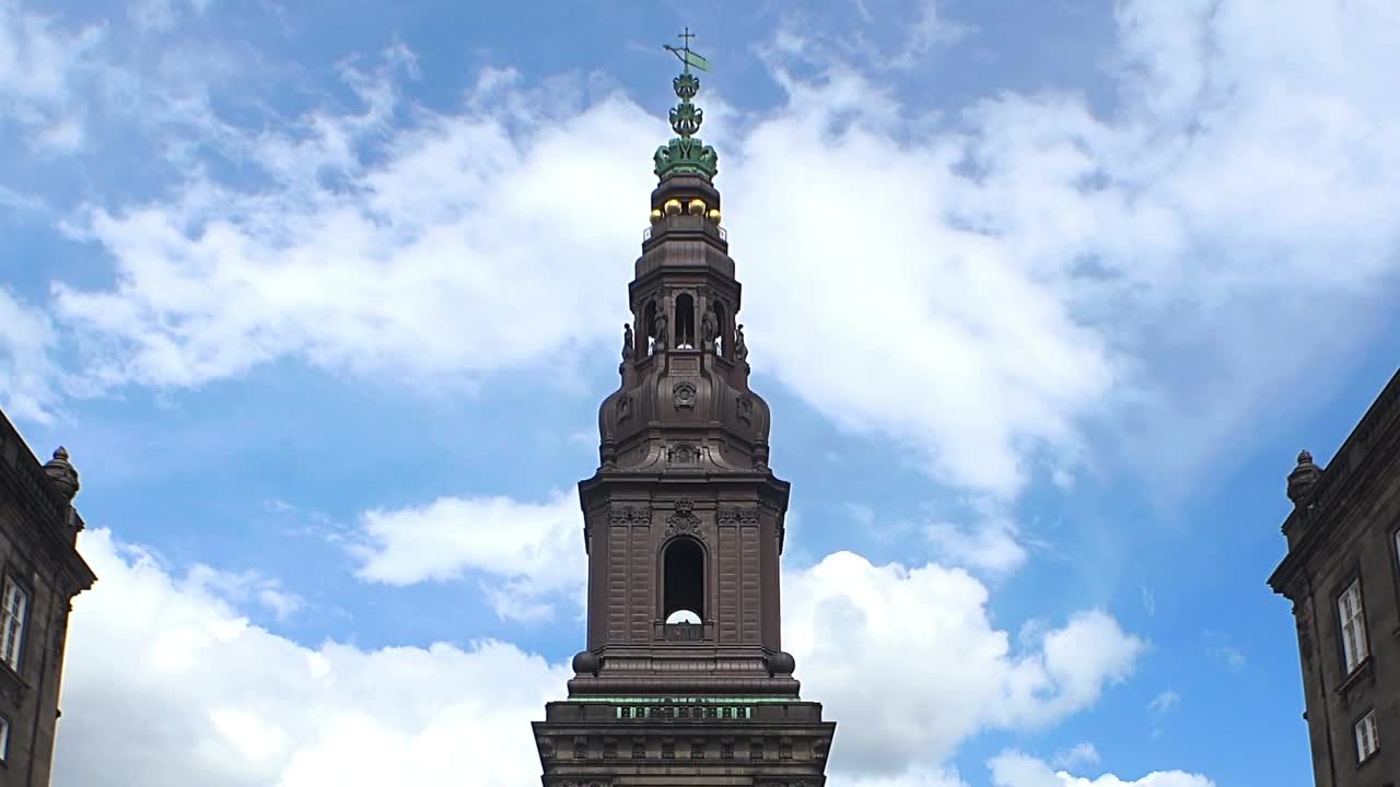 城堡。皇宫Christiansborg。哥本哈根。丹麦。视频素材