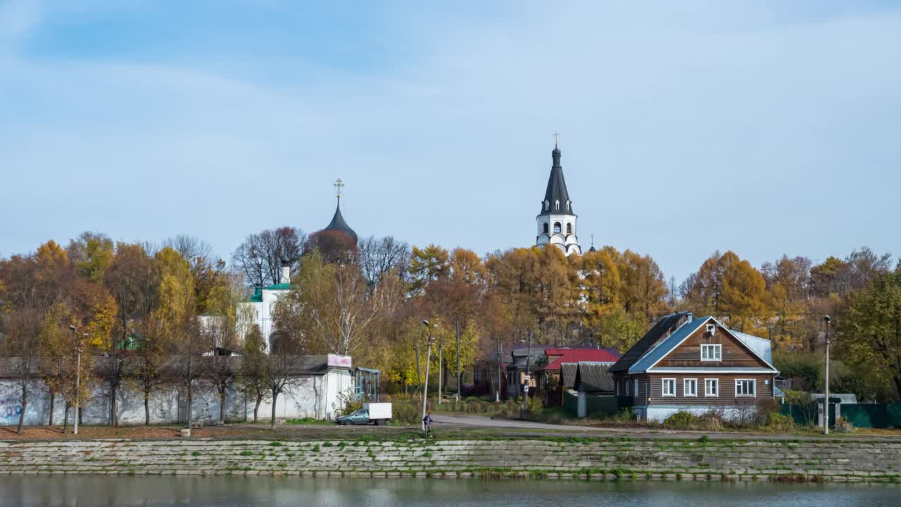 Alexandrovskaya sloboda，沙皇伊凡·格罗兹尼著名的俄罗斯住宅视频素材