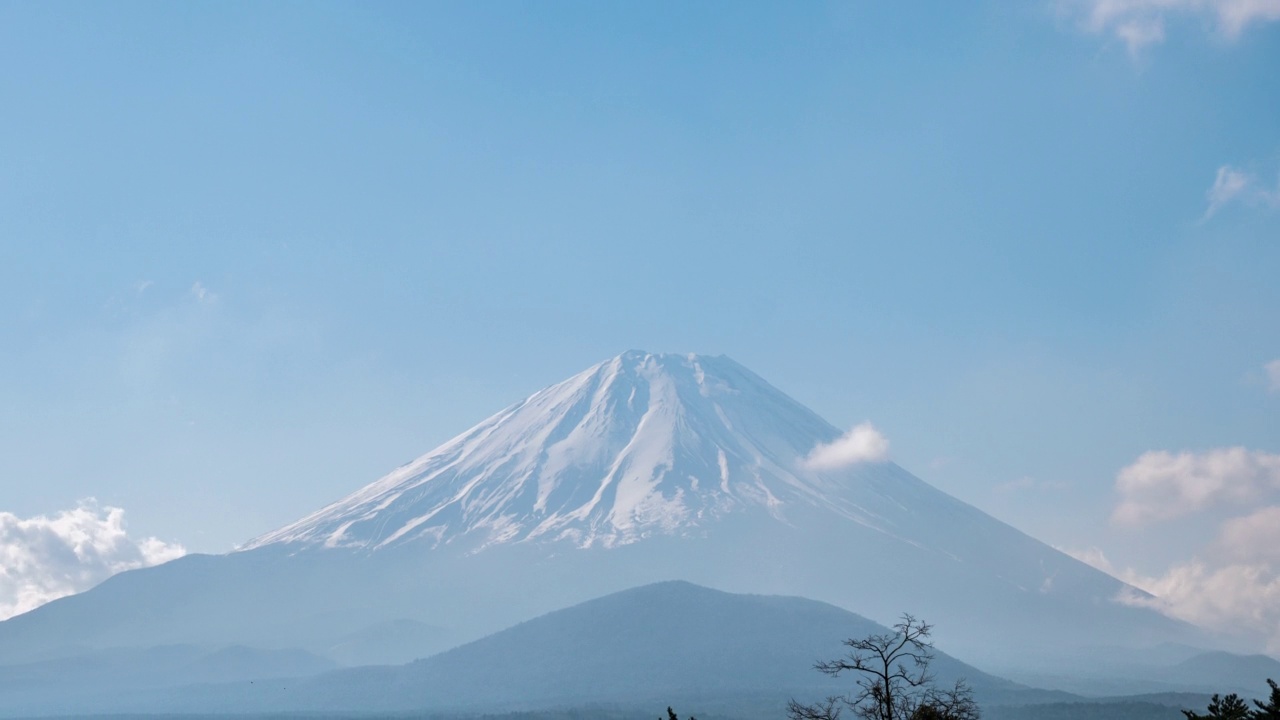 间隔拍摄山富士视频素材