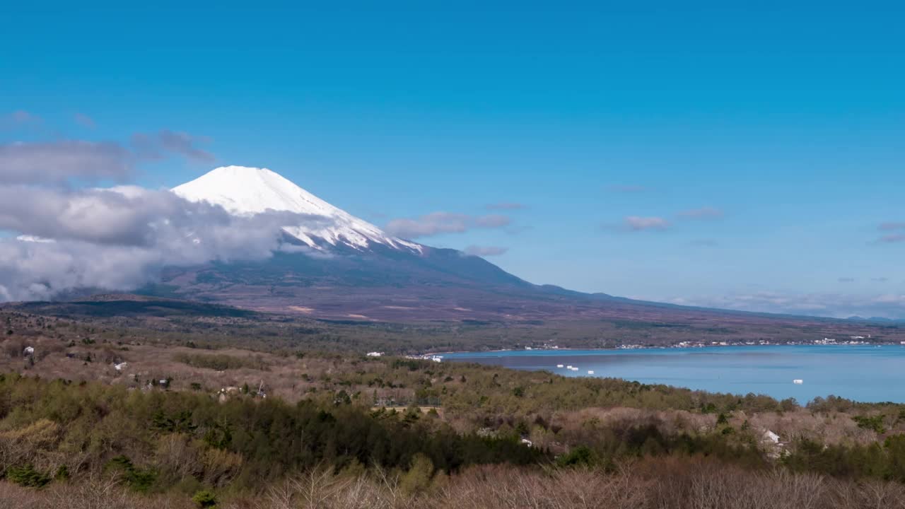 间隔拍摄山富士视频素材