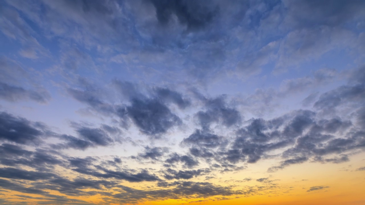 天空夕阳云时间流逝视频素材