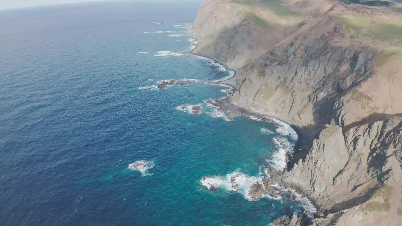 岛上的自然景观视频素材