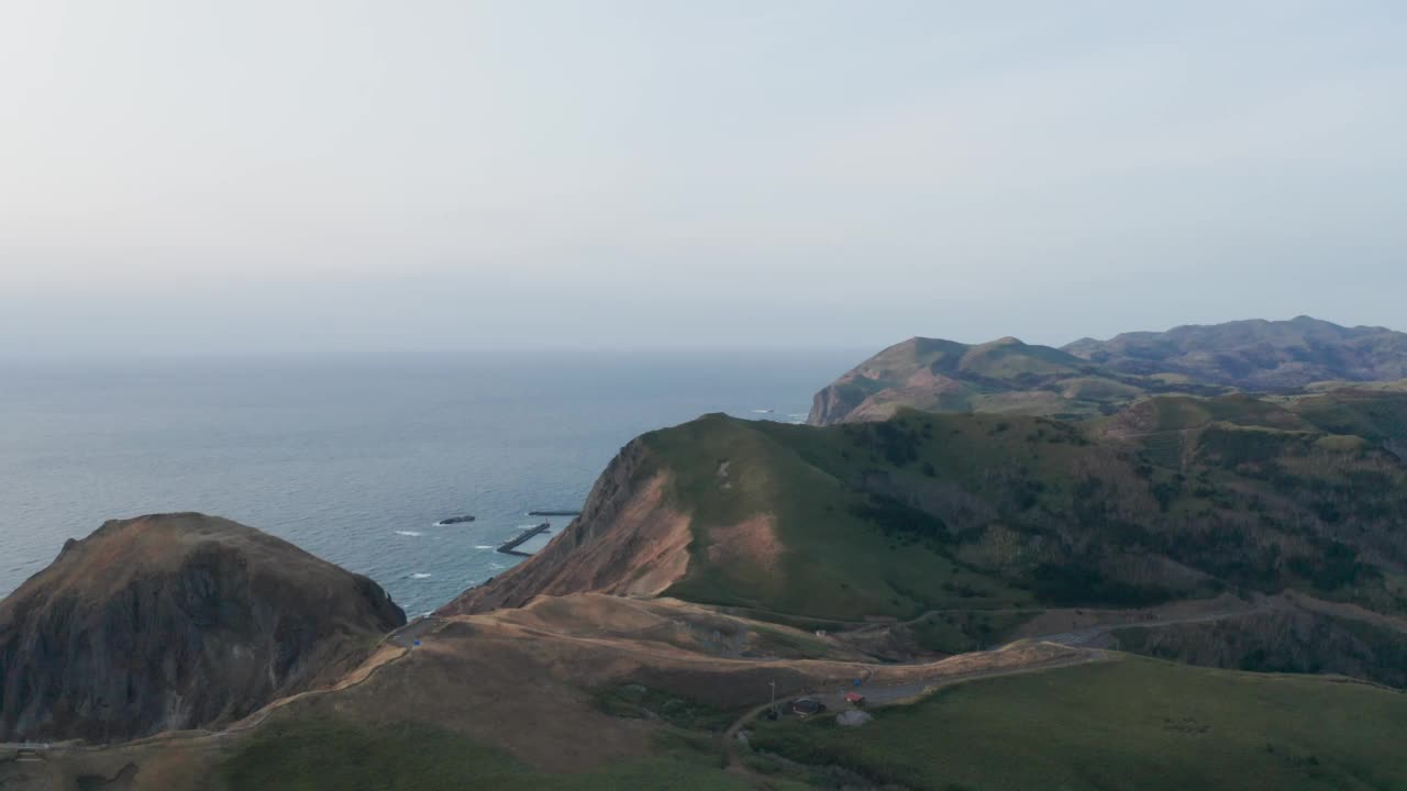 岛上的自然景观视频素材