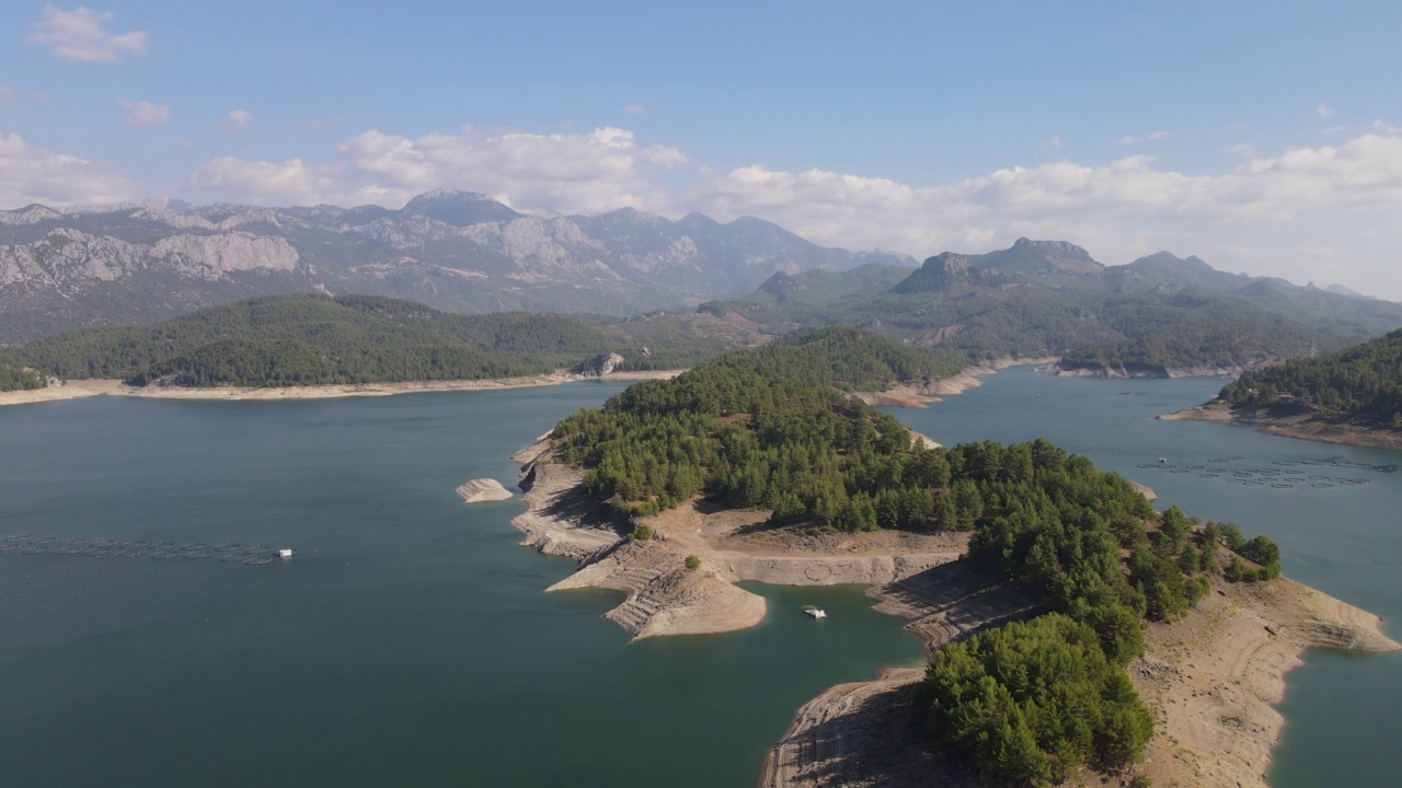 湖鸟瞰图视频素材