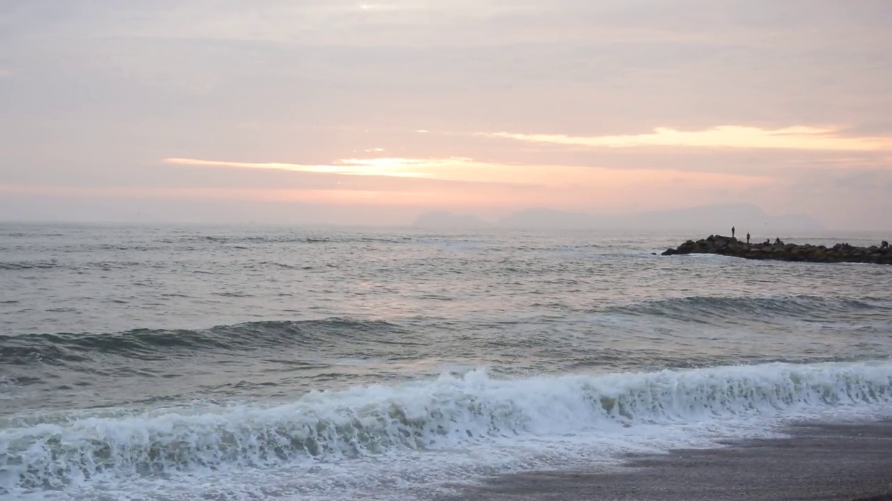 日落时的海景视频素材