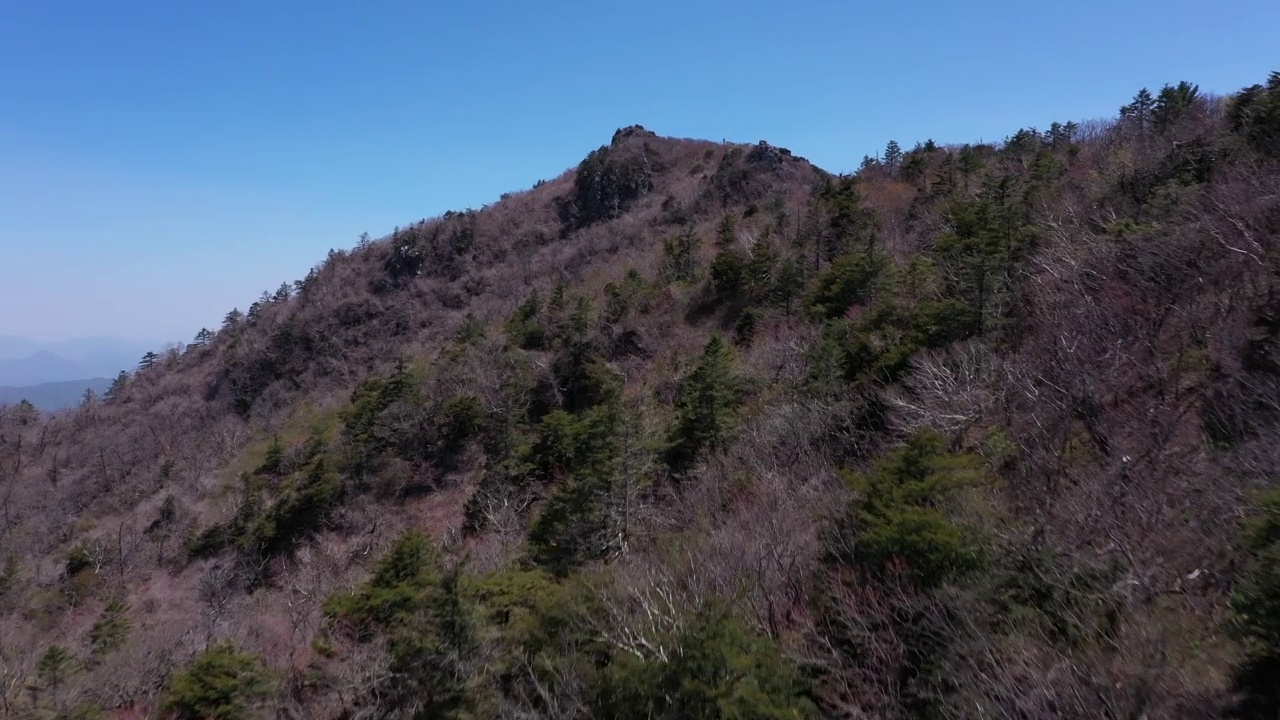 韩国全北茂州郡德九山风景视频素材