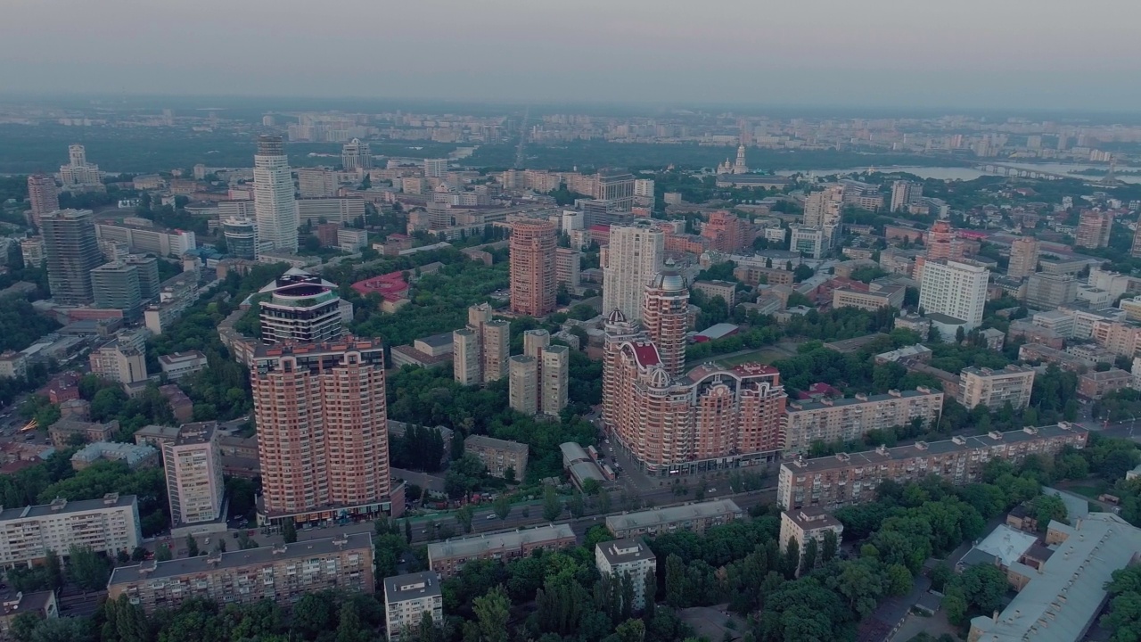 基辅城市全景(第二部分)视频素材