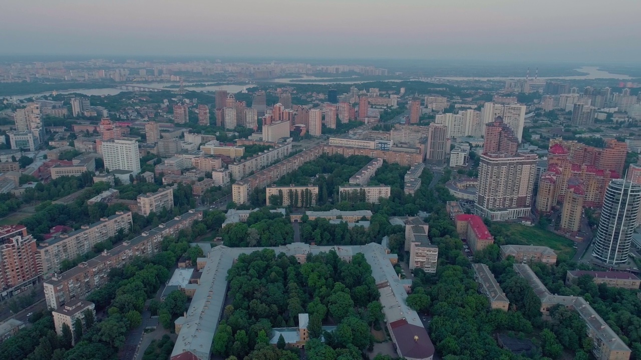 基辅城市全景(第三部分)视频素材