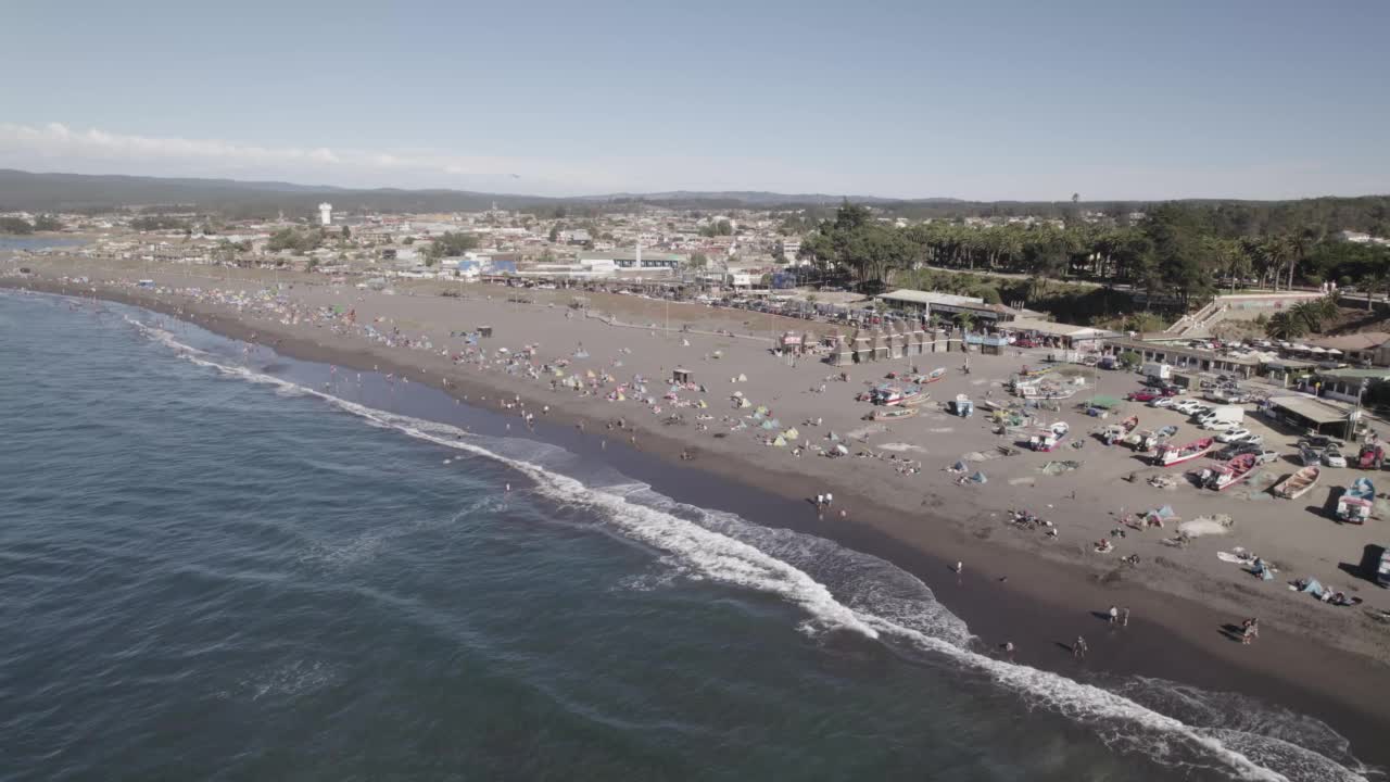 夏天的皮齐勒姆海滩视频素材