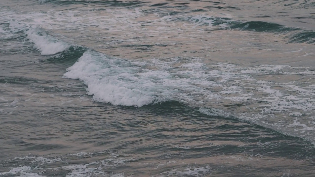 海浪，迈阿密海滩，佛罗里达，高空俯瞰视频下载