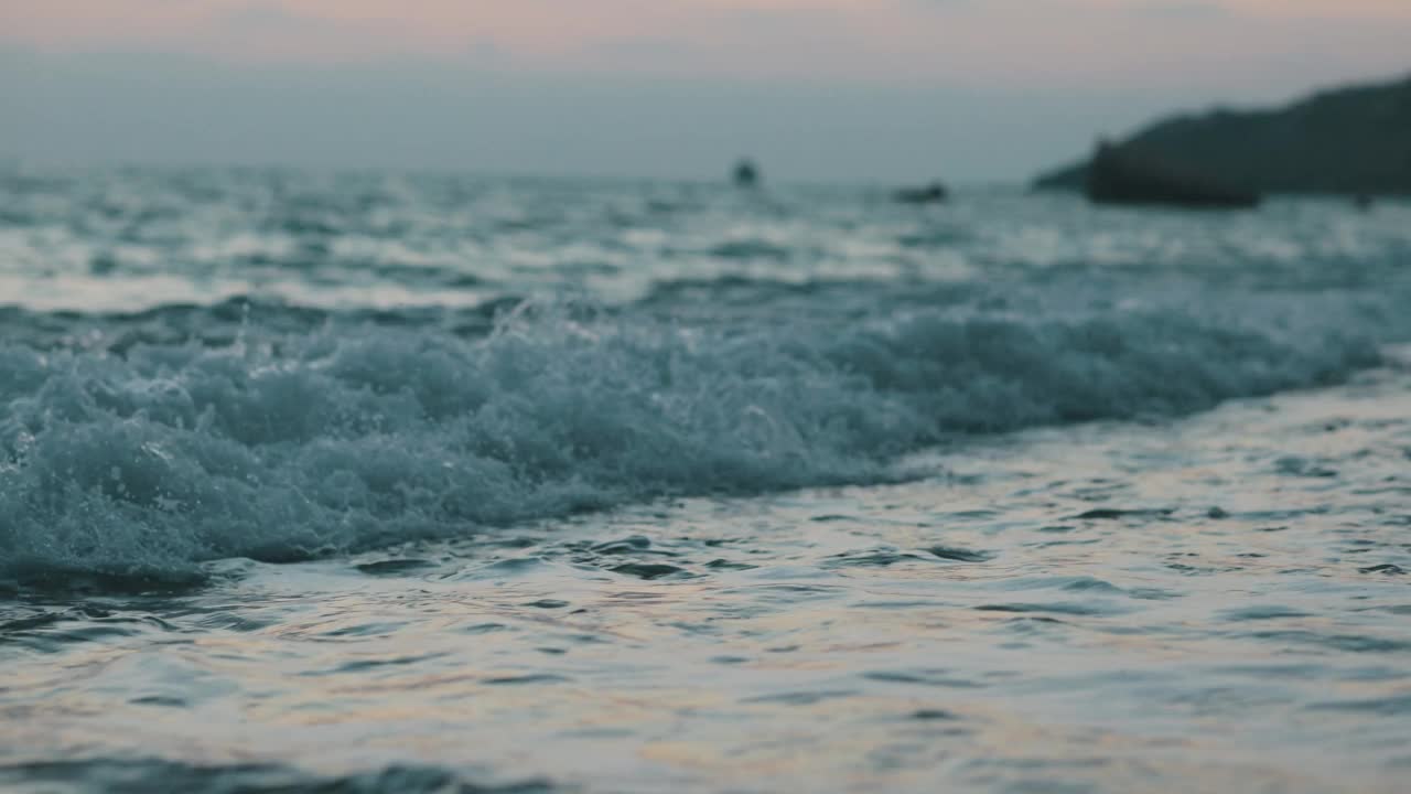 迈阿密低角度海浪视频素材