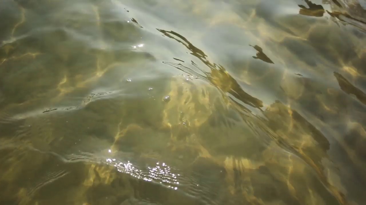 阳光照耀大海，水波视频素材