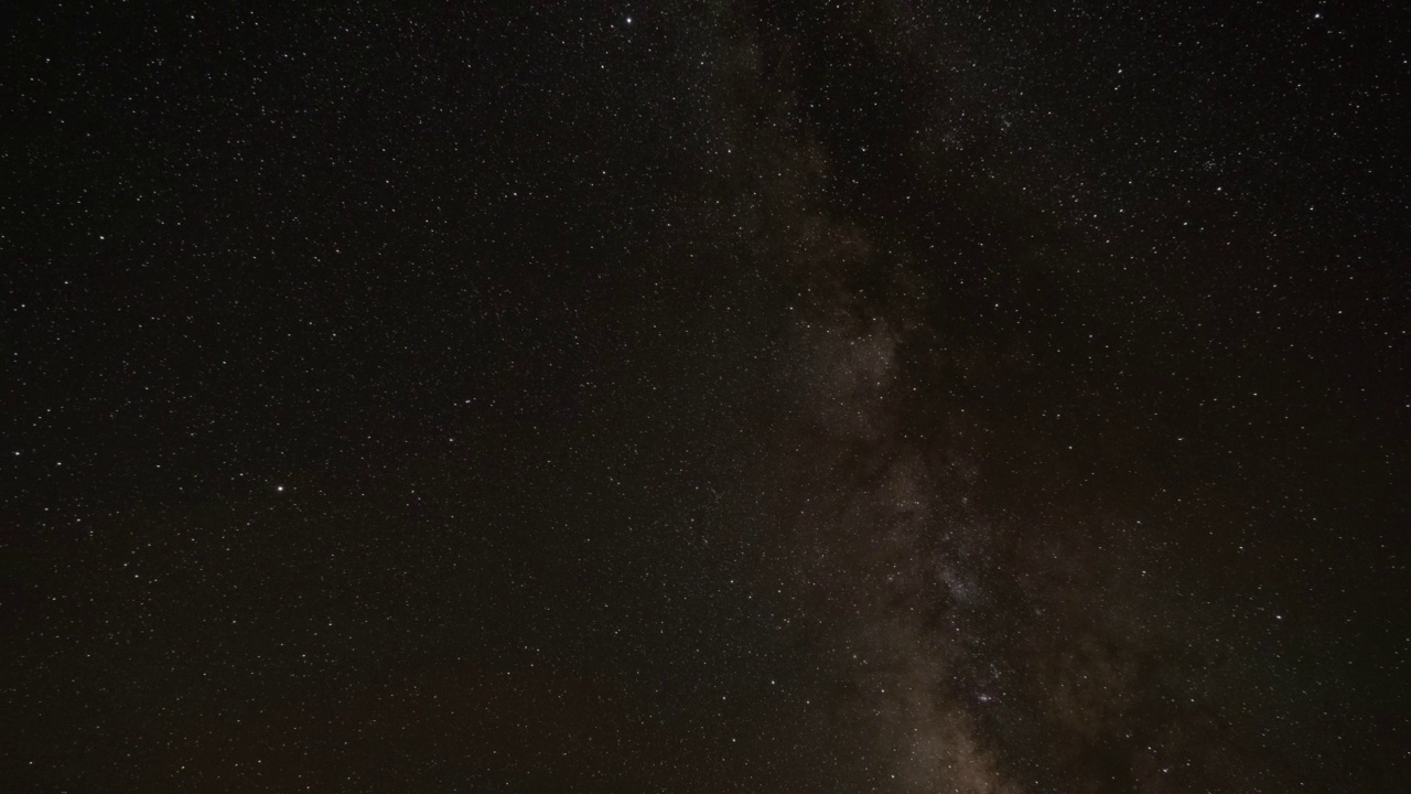 夜空中有银河和星星视频素材