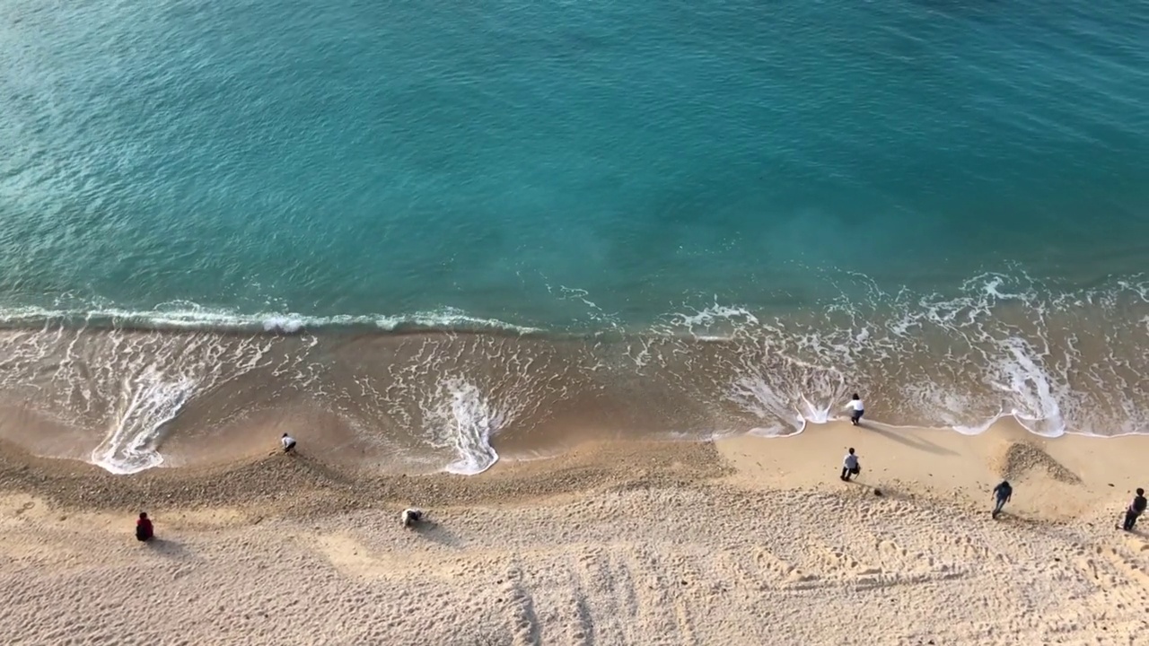 海洋和海滩鸟瞰视频素材