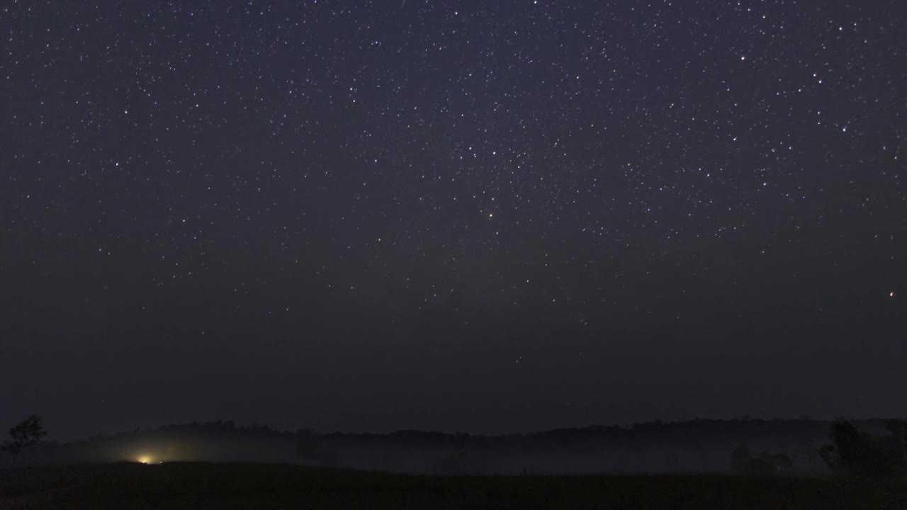 银河系的恒星和空间尘埃在宇宙中。视频下载