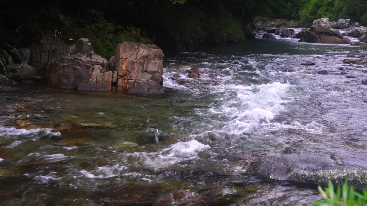 韩国全罗北道南原市智日山的达贡山谷视频素材