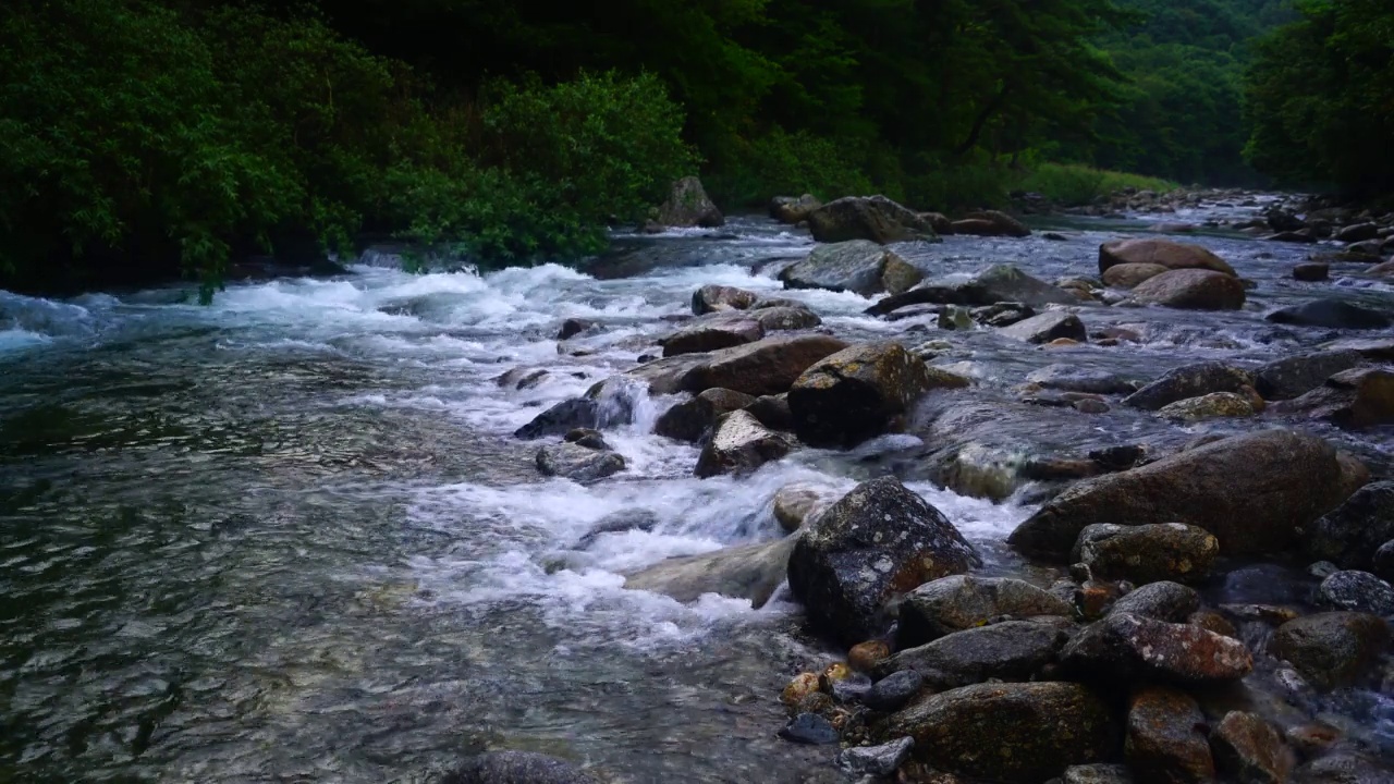 韩国全罗北道南原市智日山的达贡山谷视频素材