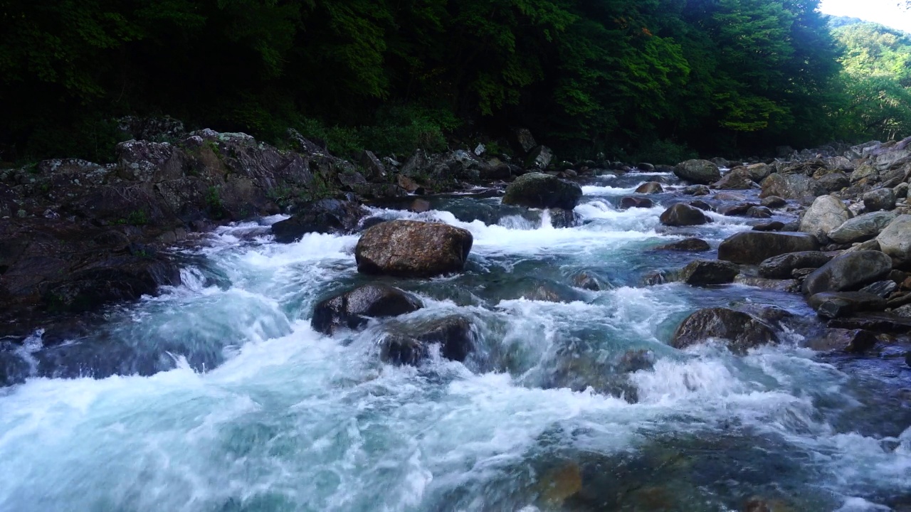 韩国全罗北道南原市智日山的达贡山谷视频素材