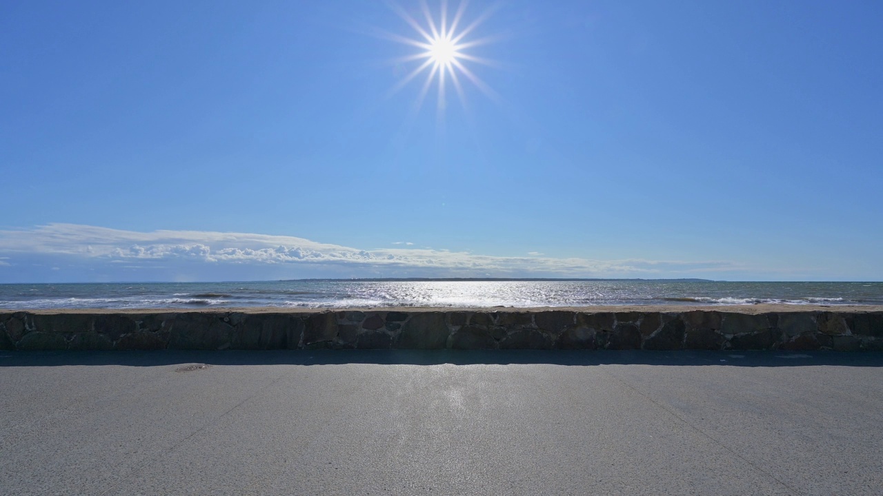 海旁，赫尔辛堡，Öresund，波罗的海，斯肯，瑞典视频素材