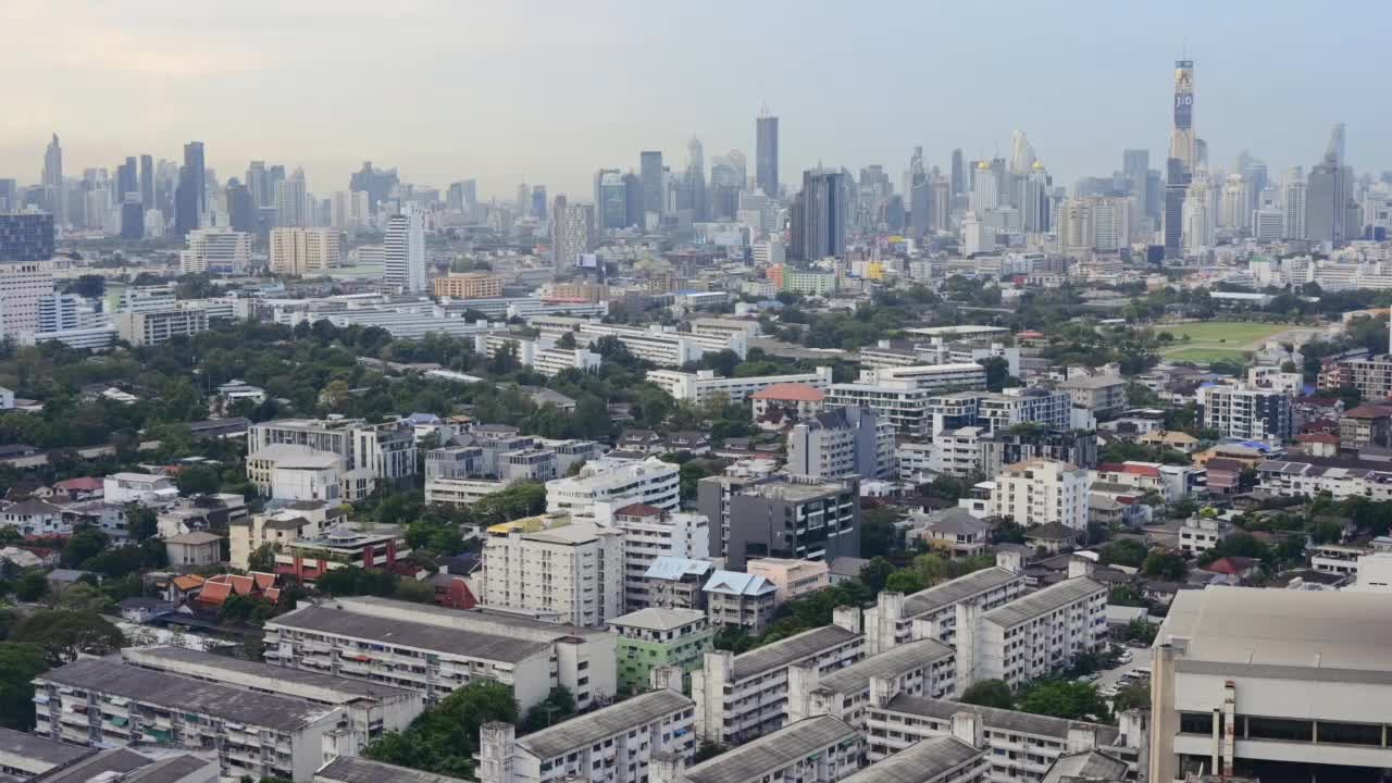 阿里-泰国曼谷沙番葵的日出时间视频素材