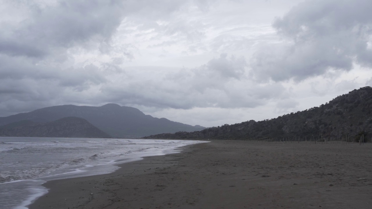 海山沙滩砂视频素材