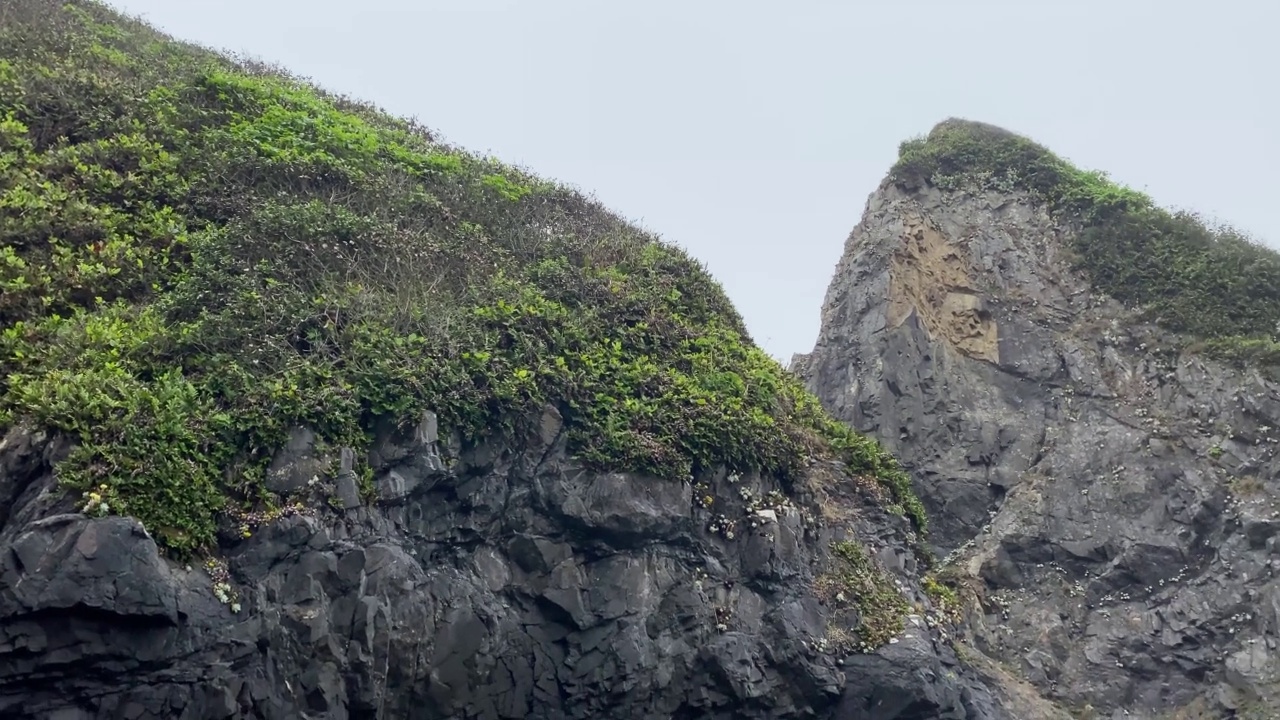 山、海、海、岸线、浪、崖、岩、石、岸视频视频下载